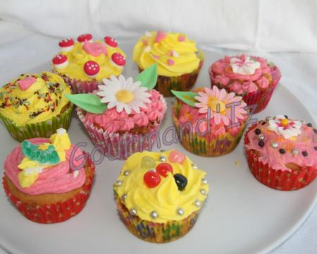 Atelier cupcakes rose et jaune