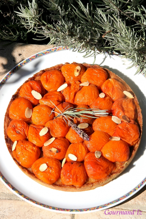 tarte abricots lavande amandes