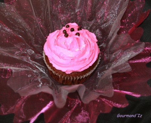 cupcakes chocolat rose